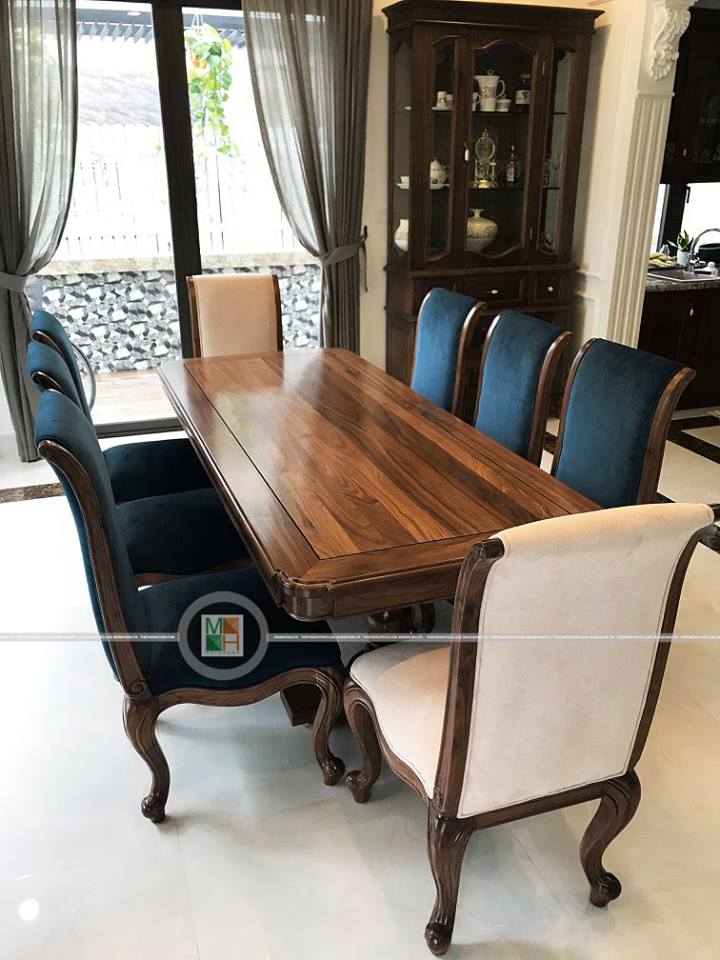 Thi công nội thất biệt thự phố gỗ óc chó tại Ecopark